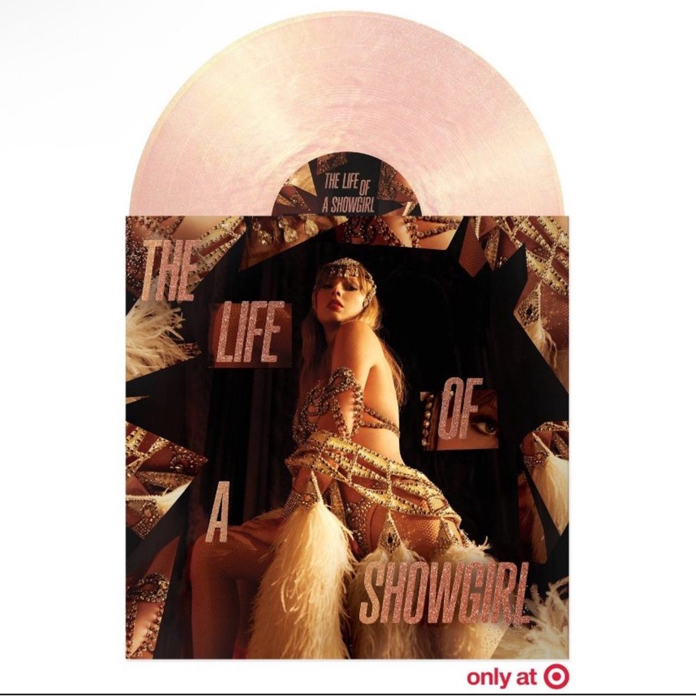 NWT Taylor Swift Life‎ of a Showgirl Vinyl – Target Exclusive Pink Shimmer